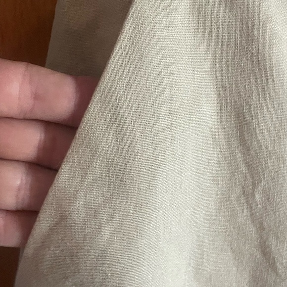 J.Crew Classic Cream Button-Down linen/cotton Skirt size 0 - Picture 6 of 9